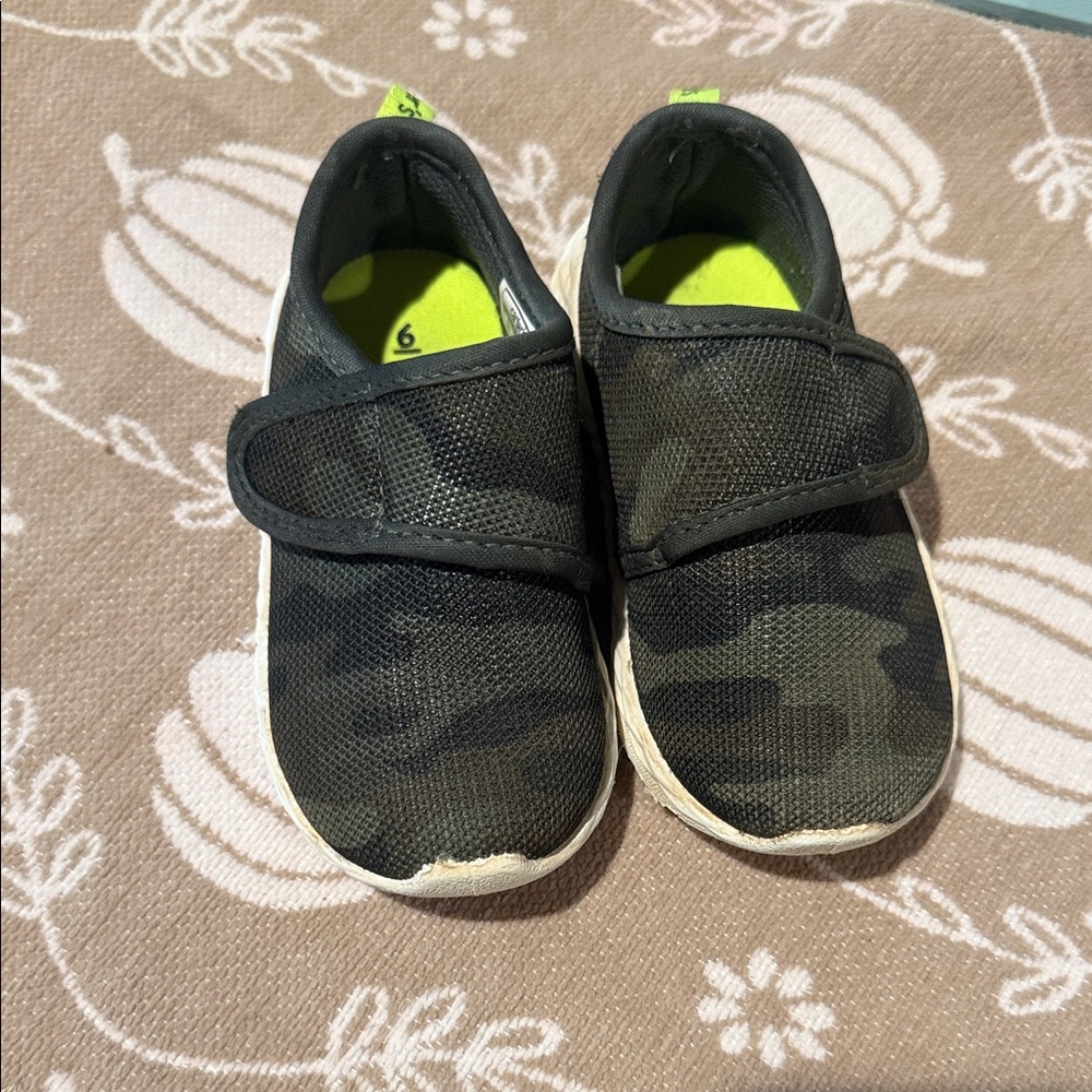 Carter's Black and Green Kids Sneakers